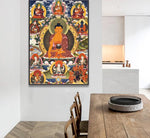 Sakyamuni Buddha Religious Belief Thangka Canvas