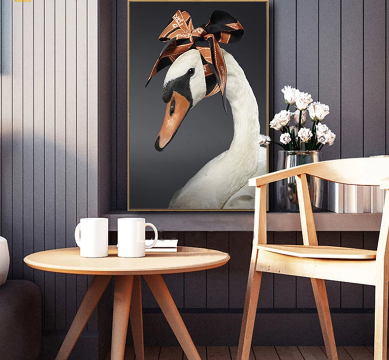 Animal Goose Unique Design Canvas